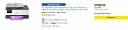Best Buy HP - OfficeJet Pro 8125e Wireless AiO Inkjet Printer offer