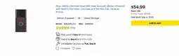 Best Buy Ring - Battery Doorbell Smart Wifi Video Doorbell - Battery-Powered offer