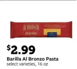 Fareway Barilla Al Bronzo Pasta offer