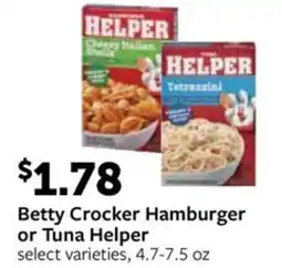 Fareway Betty Crocker Hamburger or Tuna Helper offer