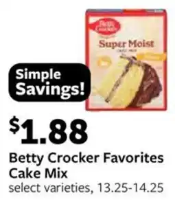 Fareway Betty Crocker Favorites Cake Mix offer