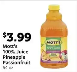 Fareway Mott's 100% Juice Pineapple Passionfruit offer