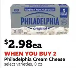 Fareway Philadelphia Cream Cheese offer