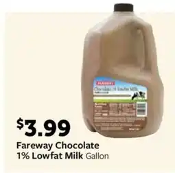 Fareway Fareway Chocolate 1% Lowfat Milk Gallon offer