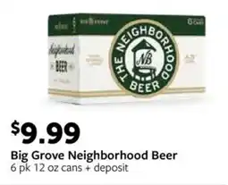 Fareway Big Grove Neighborhood Beer offer
