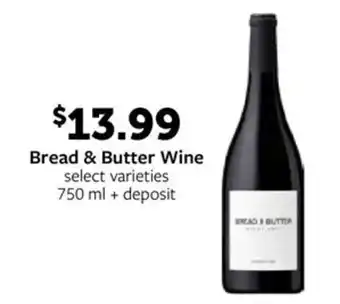 Fareway Bread & Butter Wine offer