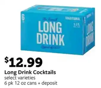 Fareway Long Drink Cocktails offer