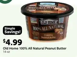 Fareway Old Home 100% All Natural Peanut Butter offer