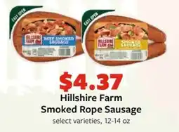 Fareway Hillshire Farm Smoked Rope Sausage offer