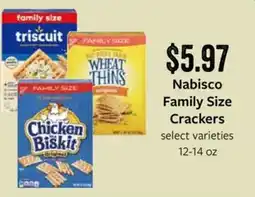 Fareway Nabisco Family Size Crackers offer