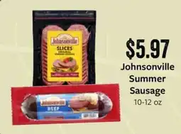 Fareway Johnsonville Summer Sausage offer