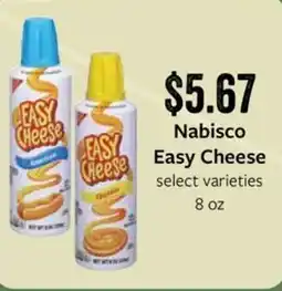 Fareway Nabisco Cheese Easy Cheese offer