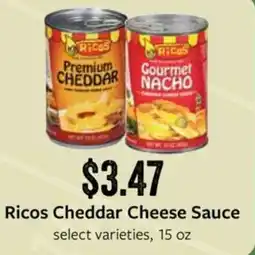 Fareway Ricos Cheddar Cheese Sauce offer