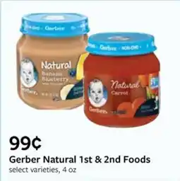 Fareway Gerber Natural 1st & 2nd Foods offer
