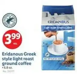 Lidl Eridanous Greek style light roast ground coffee offer