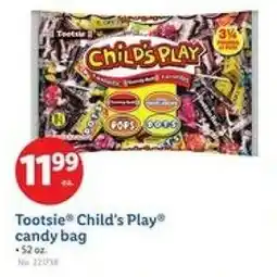 Lidl Tootsie Child's Play candy bag offer