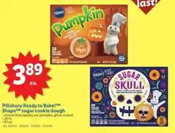 Lidl Pillsbury ready to bake! shape sugar cookie dough offer