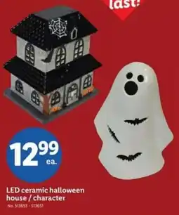 Lidl LED ceramic halloween house/character offer