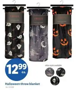 Lidl Halloween throw blanket offer