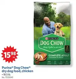 Lidl Purina Dog Chow dry dog food, chicken offer
