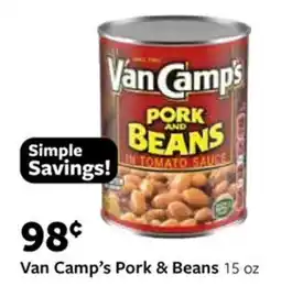 Fareway Van Camp's Pork & Beans offer