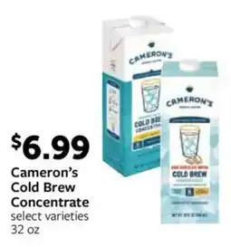 Fareway Cameron's Cold Brew Concentrate offer