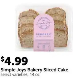Fareway Simple Joys Bakery Sliced Cake offer