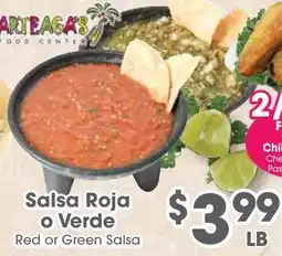 Arteagas Food Center Red or Green Salsa offer