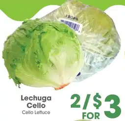Arteagas Food Center Cello Lettuce offer