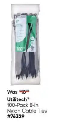 Lowe's 100-Pack 8-in Nylon Cable Ties offer