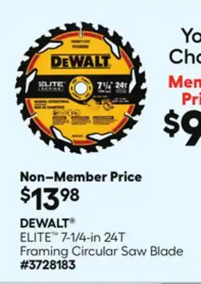 Lowe's ELITE 7-1/4-in 24T Framing Circular Saw Blade offer
