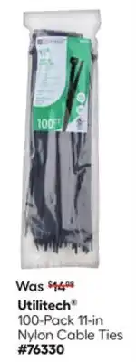 Lowe's 100-Pack 11-in Nylon Cable Ties offer