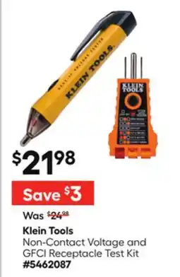 Lowe's Non-Contact Voltage and GFCI Receptacle Test Kit offer