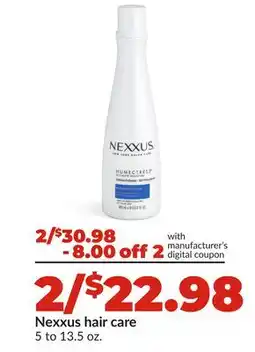 Hy-Vee Nexxus hair care offer