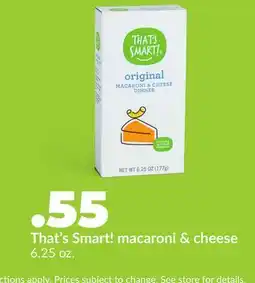 Hy-Vee That's Smart! macaroni & cheese offer