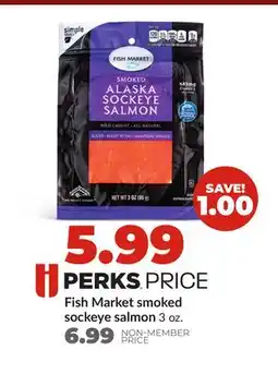 Hy-Vee Fish Market smoked sockeye salmon offer