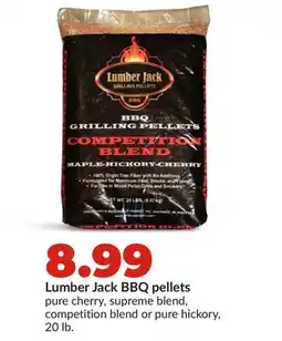 Hy-Vee Lumber Jack BBQ pellets offer