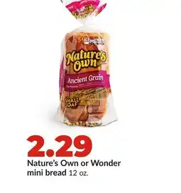 Hy-Vee Nature's Own or Wonder mini bread offer