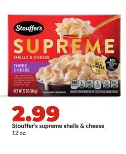 Hy-Vee Stouffer's supreme shells & cheese offer