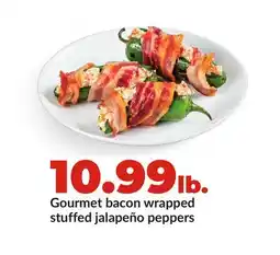 Hy-Vee Gourmet bacon wrapped stuffed jalapeño peppers offer