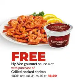 Hy-Vee Grilled cooked shrimp offer