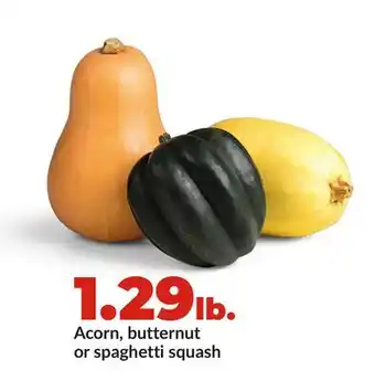Hy-Vee Acorn, butternut or spaghetti squash offer