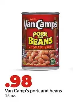 Hy-Vee Van Camp's pork and beans offer