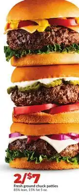 Hy-Vee Fresh ground chuck patties offer