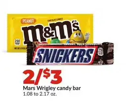 Hy-Vee Mars Wrigley candy bar offer