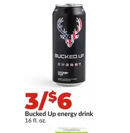 Hy-Vee Bucked Up energy drink offer