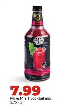 Hy-Vee Mr & Mrs T cocktail mix offer