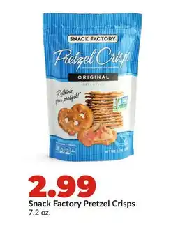 Hy-Vee Snack Factory Pretzel Crisps offer