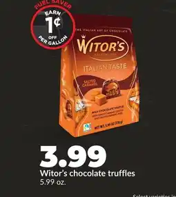 Hy-Vee Witor's chocolate truffles offer