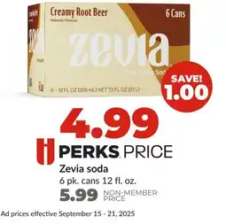 Hy-Vee Zevia soda offer